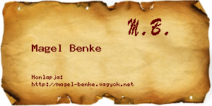 Magel Benke névjegykártya